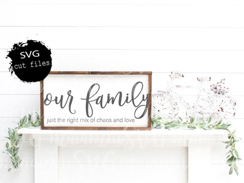 Our Family Svg, Home Sign Svg, Family Sign Svg, Farmhouse Sign Svg, Cut Files SVG MaiamiiiSVG 