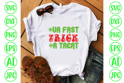 Our Fast Trick Or Treat Retro SVG SVG Syaman 