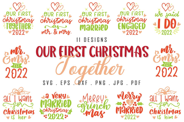 Our First Christmas Together SVG Bundle SVG dapiyupi store 
