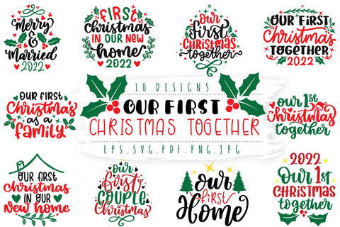 Our First Christmas Together SVG Bundle SVG dapiyupi store 