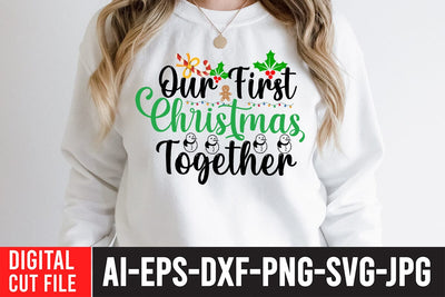 Our First Christmas Together SVG Cut File SVG BlackCatsMedia 
