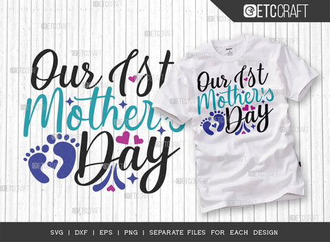 Our First Mother's Day SVG Bundle | Mother's Day svg | Mother's Day Gift Svg | Mom Lover Svg | Mothers Quote Design | ETC T00012 SVG ETC Craft 