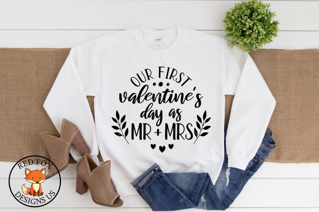 Our First Valentine's Day as Mr and Mrs | SVG PNG DXF Files SVG RedFoxDesignsUS 