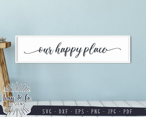 Our Happy Place SVG Files | Home Sign | Farmhouse Decor | Farmhouse SVG (833167168) SVG Ivan & Co. Designs 