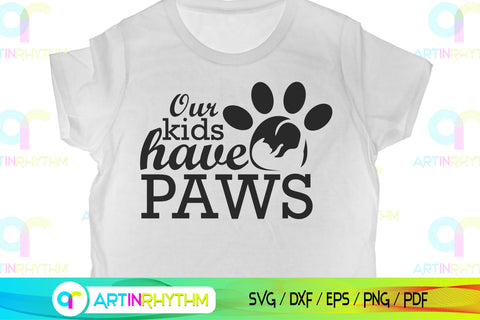 Our kids have paws cat svg SVG Artinrhythm shop 