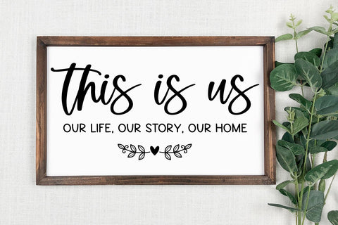 Our Life SVG | Farmhouse Sign SVG SVG B Renee Design 