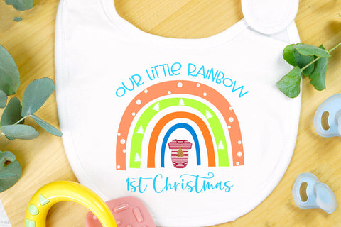 Our Little Rainbow I Baby First Christmas Sublimation Sublimation Happy Printables Club 