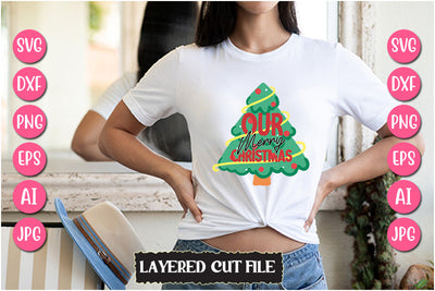 Our Merry Christmas SVG Cut File SVG Newmockups 