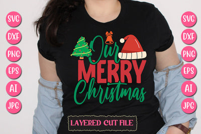 Our Merry Christmas SVG Cut File SVG Newmockups 