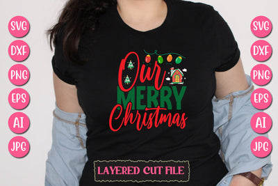 Our Merry Christmas SVG Cut File SVG Newmockups 