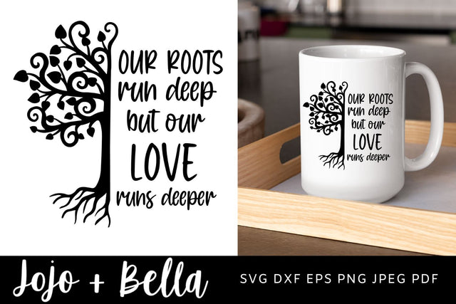 Our Roots Run Deep Svg, Family Tree Svg, Tree Svg, Family Svg, Svg, Family Reunion Svg, Svg files for Cricut, sublimation design downloads SVG Jojo&Bella 