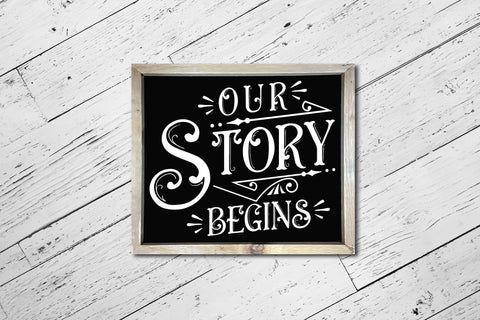 Our Story Begins | Family Sign SVG SVG CraftLabSVG 
