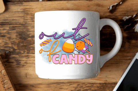 Out of candy Sublimation PNG, Sublimation Halloween Design Sublimation Regulrcrative 
