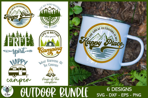 Outdoor Adventure SVG Bundle | Camping SVG SVG B Renee Design 