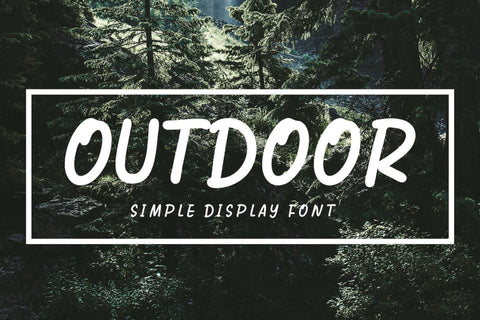 Outdoor Font LetterdayStudio 