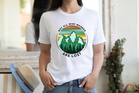 Outdoor Life PNG, Not All Who Wander Are Lost Sublimation CraftLabSVG 