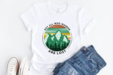 Outdoor Life PNG, Not All Who Wander Are Lost Sublimation CraftLabSVG 