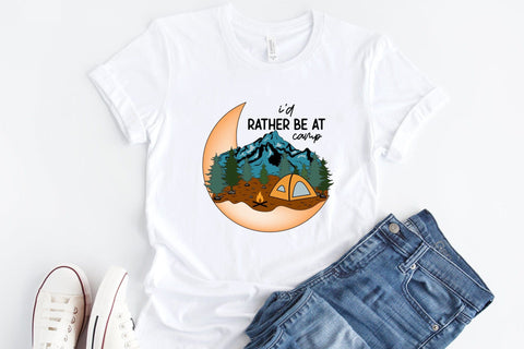 Outdoor Life PNG Sublimation | I'd Rather Be at Camp Sublimation CraftLabSVG 