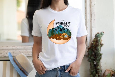 Outdoor Life PNG Sublimation | I'd Rather Be at Camp Sublimation CraftLabSVG 