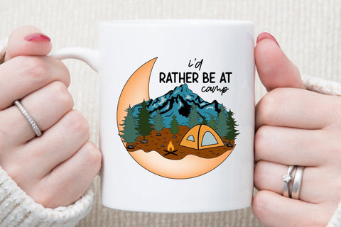 Outdoor Life PNG Sublimation | I'd Rather Be at Camp Sublimation CraftLabSVG 