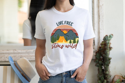 Outdoor Life PNG Sublimation, Live Free Stay Wild Sublimation CraftLabSVG 