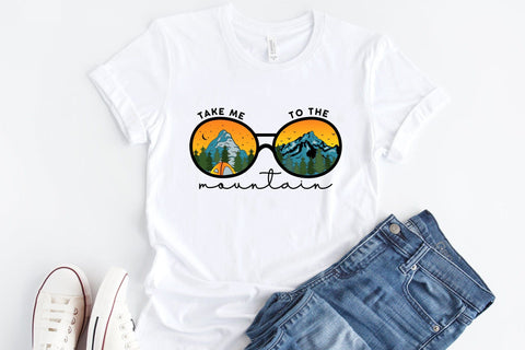 Outdoor Life PNG - Take Me to the Mountain Sublimation CraftLabSVG 