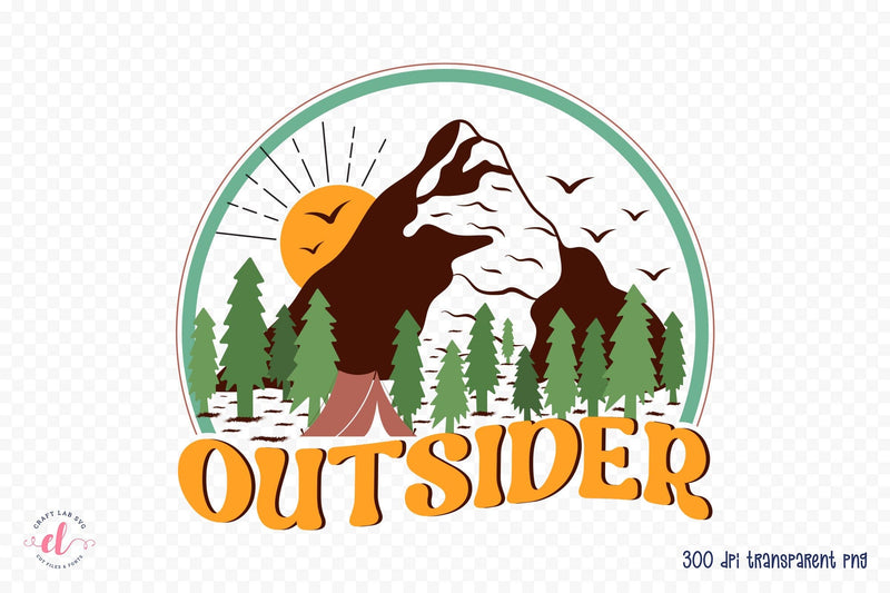 Outdoor Life Sublimation - Outsider PNG Sublimation CraftLabSVG 