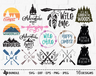 Outdoors Super Bundle | Outdoor SVG SVG Texas Southern Cuts 