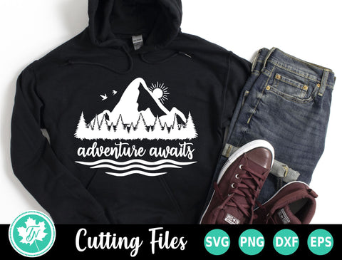 Outdoors SVG | Adventure Awaits SVG SVG TrueNorthImagesCA 