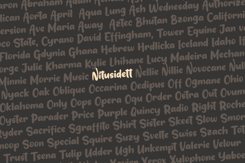 Outedis Font twinletter 