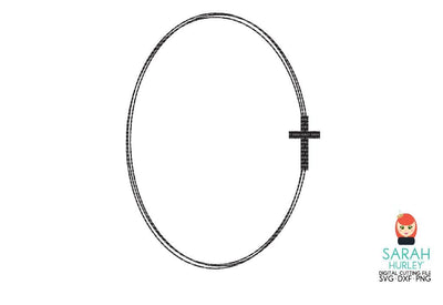 Oval Cross Frame SVG Sarah Hurley 