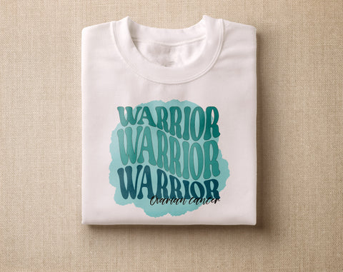 Ovarian Cancer Awareness Sublimation Designs Bundle, 20 Designs, Ovarian Cancer Warrior PNG Files, Warriors Wear Teal PNG Sublimation HappyDesignStudio 