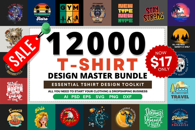 Over 12000 Editable T-Shirt Designs ( Super Combo ) SVG Regulrcrative 