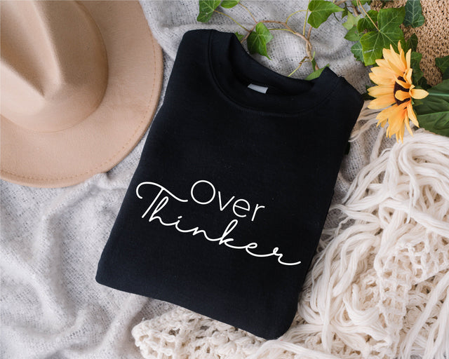 Over Thinker svg, Mom Life svg, best life svg, best mom svg, Anxiety Svg, Mental Health Svg, Self Care Svg, Self Love Svg, shirt design svg SVG Fauz 