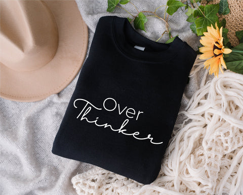 Over Thinker svg, Mom Life svg, best life svg, best mom svg, Anxiety Svg, Mental Health Svg, Self Care Svg, Self Love Svg, shirt design svg SVG Fauz 