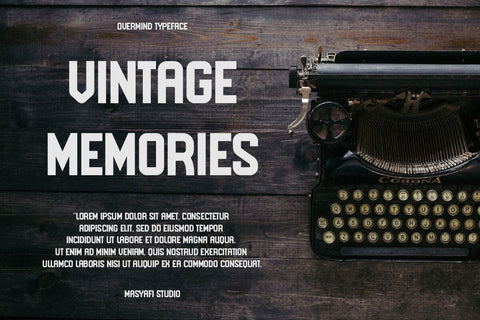 Overmind - Sans Serif Font Font Masyafi Studio 