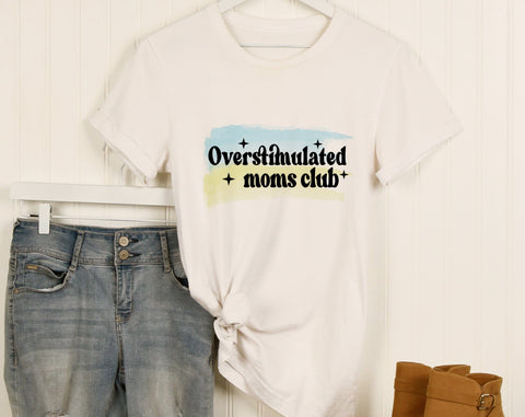 Overstimulated Moms Club Sublimation Designs Bundle, 4 Designs, Overstimulated Moms Club PNG Sublimation HappyDesignStudio 