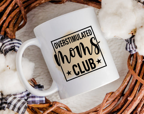 Overstimulated Moms Club Sublimation Designs Bundle, 4 Designs, Overstimulated Moms Club PNG Sublimation HappyDesignStudio 