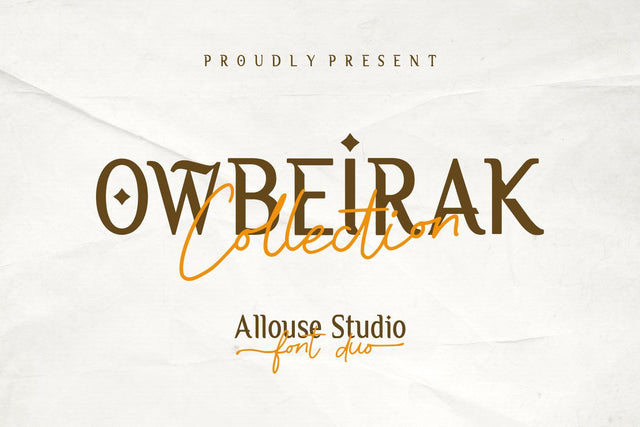 Owbeirak Collection Font Allouse.Studio 