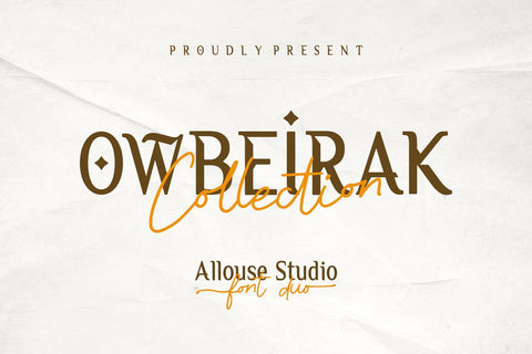 Owbeirak Collection Font Allouse.Studio 