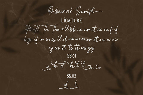 Owbeirak Collection Font Allouse.Studio 