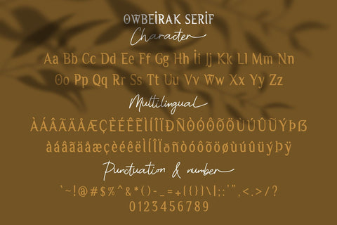 Owbeirak Collection Font Allouse.Studio 