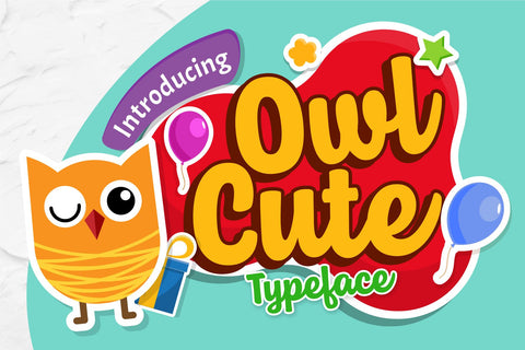 Owl Cute Font Brithos Type 