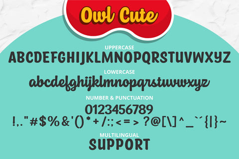 Owl Cute Font Brithos Type 