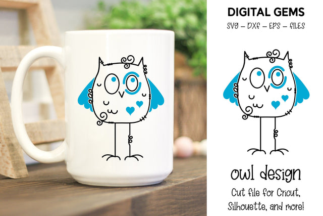 Owl design SVG Digital Gems 
