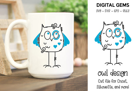 Owl design SVG Digital Gems 