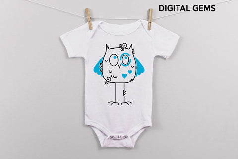 Owl design SVG Digital Gems 