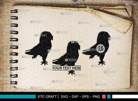 Owl Monogram, Owl Silhouette, Owl SVG, Owl Bird Svg, Bird Svg, Owl Love Svg, Animal Svg, SB00298 SVG ETC Craft 