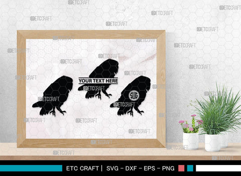 Owl Monogram, Owl Silhouette, Owl SVG, Owl Bird Svg, Bird Svg, Owl Love Svg, Animal Svg, SB00298 SVG ETC Craft 