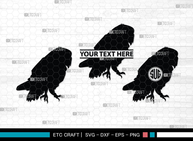 Owl Monogram, Owl Silhouette, Owl SVG, Owl Bird Svg, Bird Svg, Owl Love Svg, Animal Svg, SB00298 SVG ETC Craft 